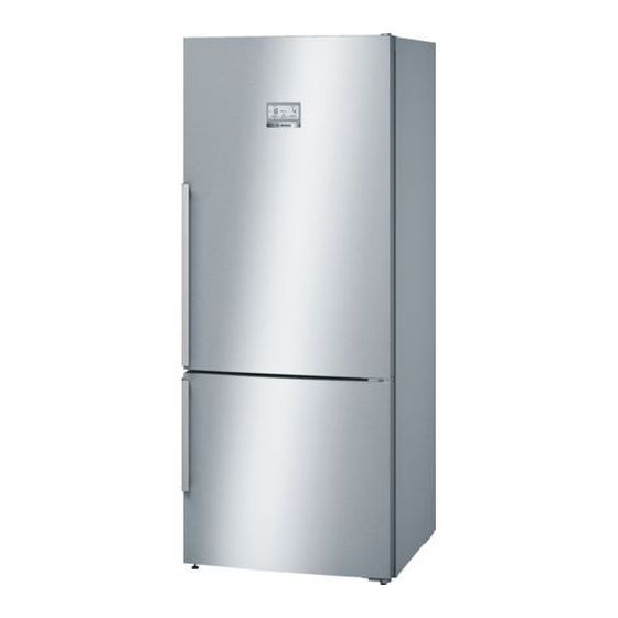 Bosch Freestanding Refrigerator, No Frost, 2 Doors, 23 FT, Stainless Steel - KGN76AI30U
