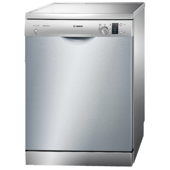 Bosch Series 2 Dishwasher, 12 Place Settings, 5 Programs, Silver - SMS25AI00V