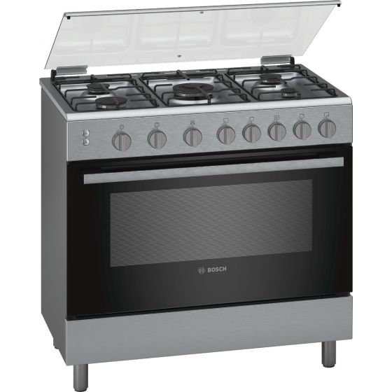 Bosch Gas Cooker 5 Burners, Stainless Steel- HGI1A8R50I
