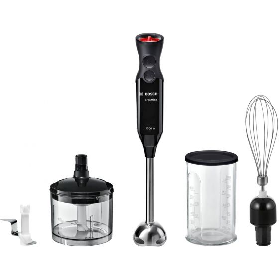 Bosch ErgoMixx Hand Blender, 1000 Watt, Black - MS61B6170