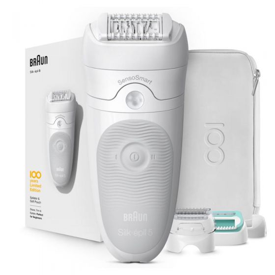 Braun 100 Years Limited Edition Silk-épil 5 Epilator, Grey White - MBSE5