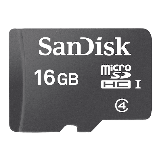بطاقة ذاكرة C4 سانديسك مايكرو اس دي اتش سي، 16 جيجا - SDSDQM-016G-B35