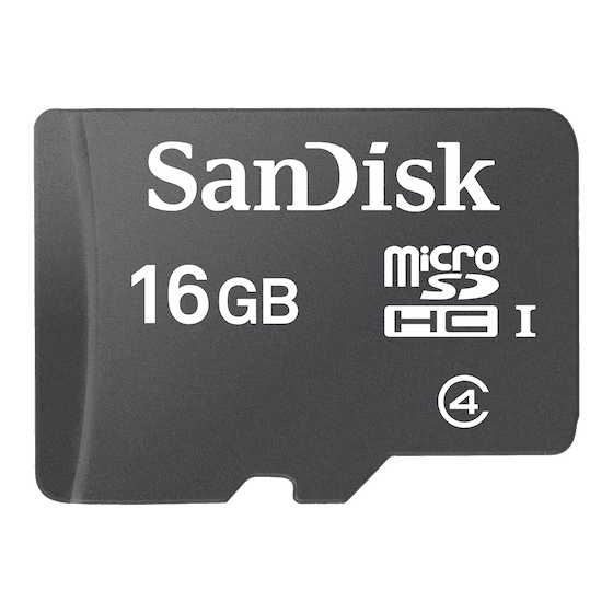 SanDisk MicroSDHC C4 Memory Card, 16GB - SDSDQM-016G-B35