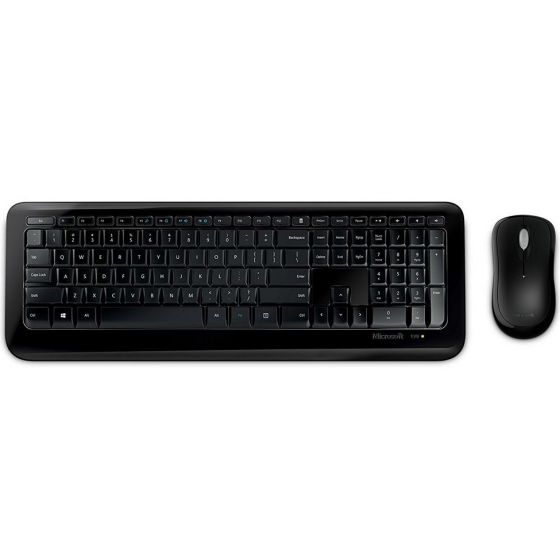 Microsoft Wireless Desktop 850 Keyboard and Mouse, Black - PY9-00020