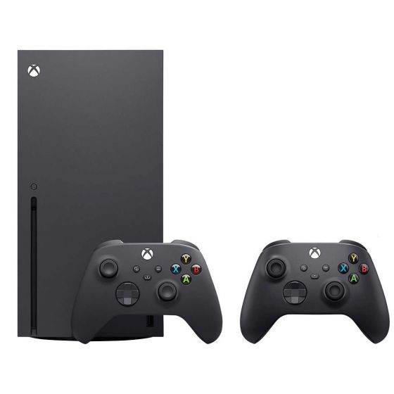 Microsoft Xbox Series X Console, 2 Wireless Controllers, 1TB - Black