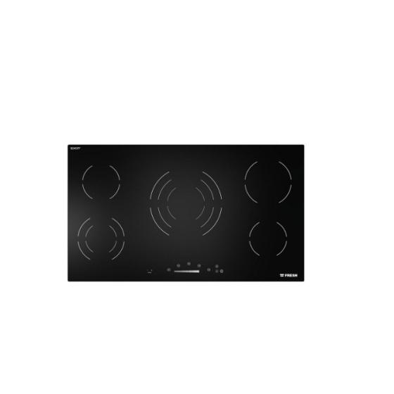 Fresh Electric Built-in Hob, 90cm, 5 Burners, Black - 9863