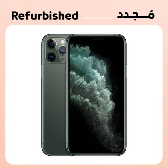 Refurbished Apple iPhone 11 Pro Max, 256GB, 4G LTE - Midnight Green, Platinum Grade, 12 Months From the Seller