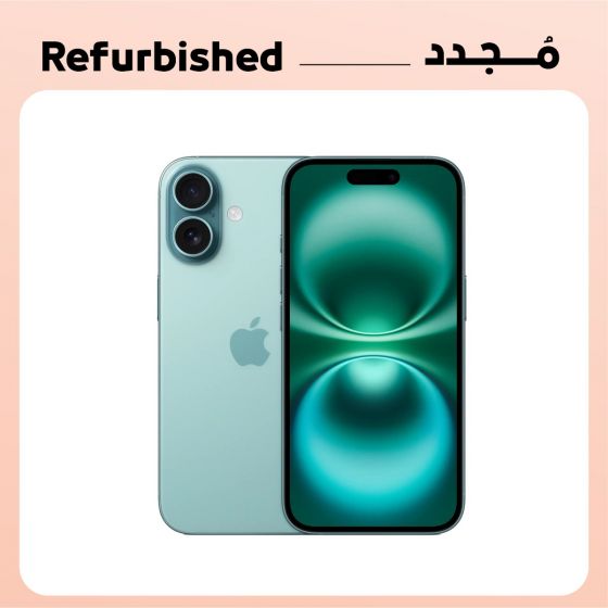 Refurbished Apple iPhone 16, 128GB, 8 RAM, 5G - Teal, Diamond Grade, 12 Months Warranty