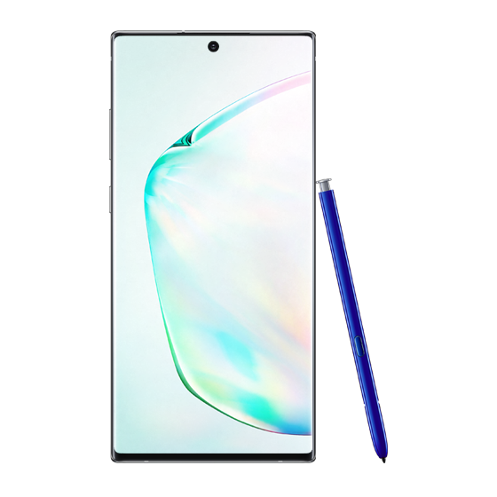Samsung Galaxy Note 10+ Dual Sim, 256GB, 4G LTE - Aura Silver