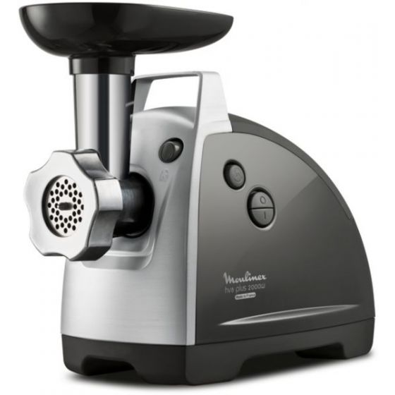 Moulinex HV8 Plus 10 in 1 Meat Grinder, 2000 Watt, Silver/Black - ME684826