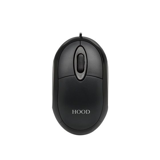 Hood Optical Wired Mouse, Black- M 8000 