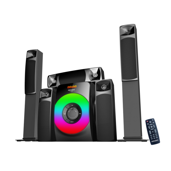 Media Tech Home Theatre 5.1, 6 Units, Black - MTB861