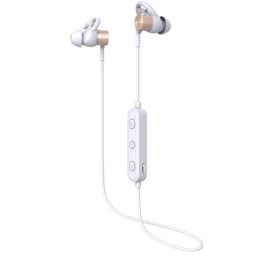 Media Tech Bluetooth Earphone With Microphone, White - MTS50