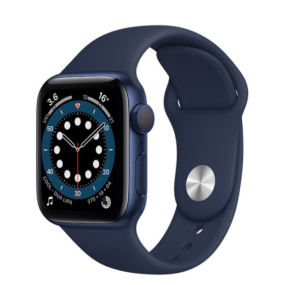 Apple Watch Series 6, 40mm, Fluoroelastomer Band, Blue