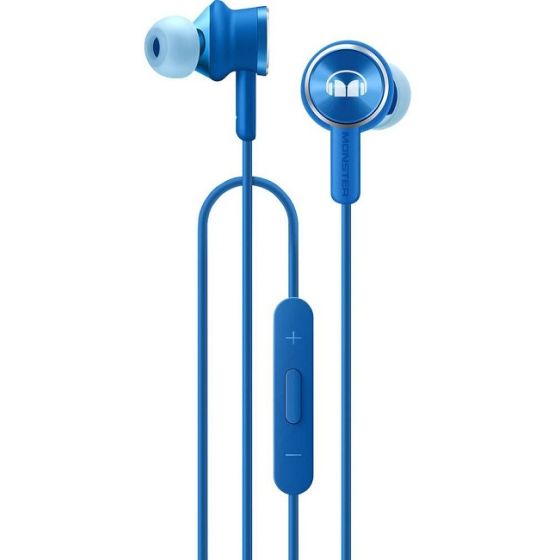 Honor Monster N-Tune 200 Wired In Ear Earphones With Microphone, Blue - AM17
