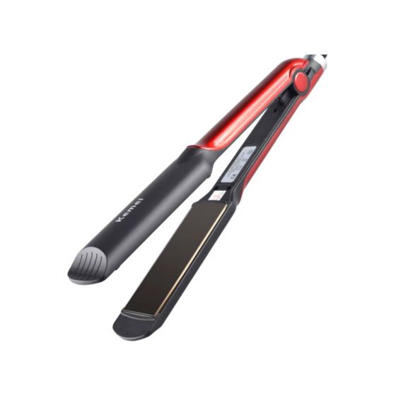 Kemei Hair Straightener, Black and Red - KM-531