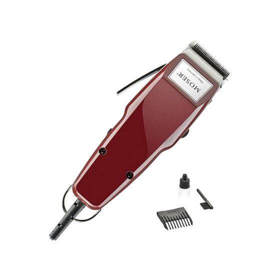 Moser Hair Clipper with Attachments, Red - 1400-0050