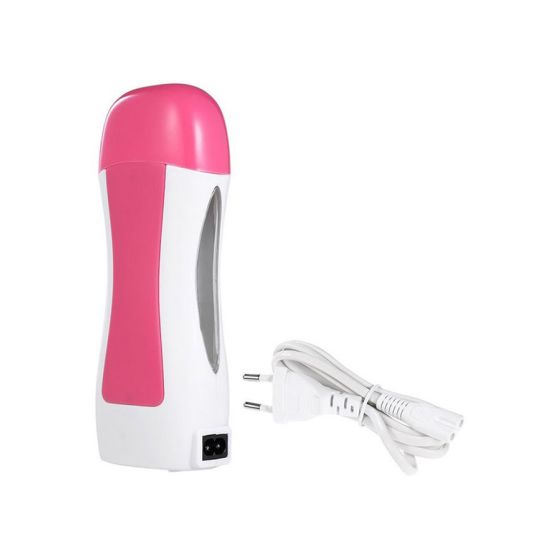 Roll On Electric Wax Heater, White and Pink
