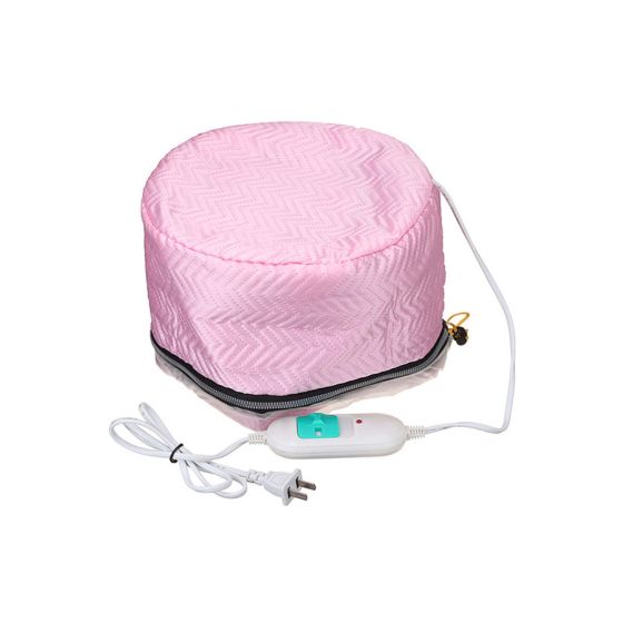 Hair Treatment Thermal Cap - Pink and White