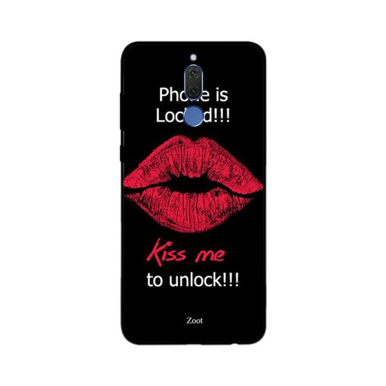 Zoot Kiss Me To Unlock Printed Back Cover For Huawei Mate 10 Lite , Multi Color