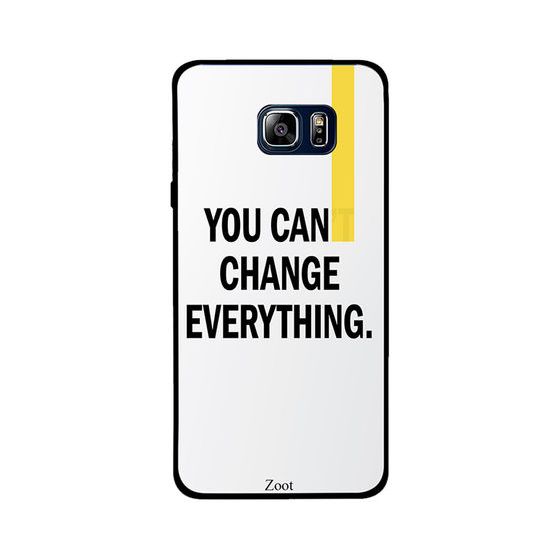 Zoot You Can Change Everything pattern Sticker for Samsung Galaxy Note 5 - White and Black