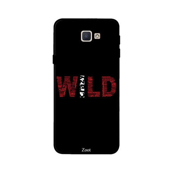Zoot Wild Crazy pattern Back Cover for Samsung Galaxy J5 Prime - Black and Red
