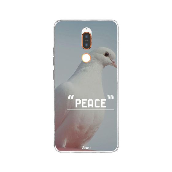 لاصقة زوت بطبعة كلمة Peace لنوكيا X6(2018) 