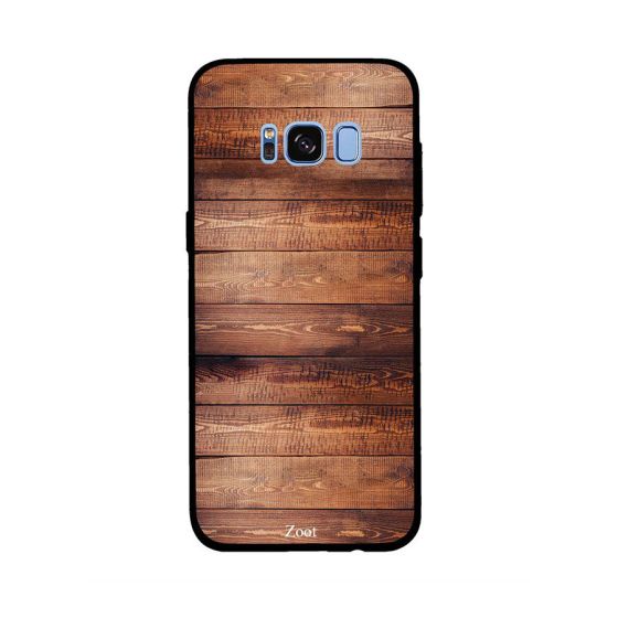 Zoot Embossed Wooden Pattern Printed Skin For Samsung Galaxy S8 Plus , Brown