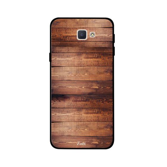Zoot Embossed Wooden Pattern Printed Skin For Samsung Galaxy J5 Prime , Brown