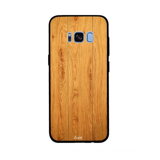 Zoot Wooden Pattern Printed Back Cover For Samsung Galaxy S8 Plus , Gold And Dark Brown