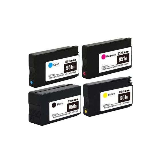 HP Set of Multicolor Ink Cartridges, Pack of 4 - 950XL  and 951XL