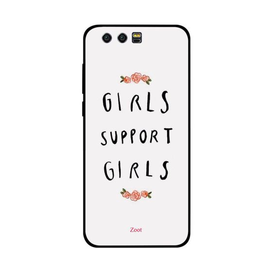 جراب ظهر زوت بطبعة عبارة Girls Support Girls لهواوي هونر 9