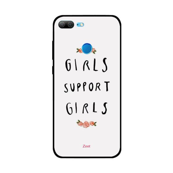 لاصقة زوت بطبعة عبارة Girls Support Girls لهواوي هونر 9 لايت 