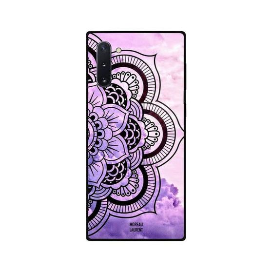 Moreau Laurent Black And White Flower Left Side Pattern Skin forSamsung Galaxy Note 10- Multi Color