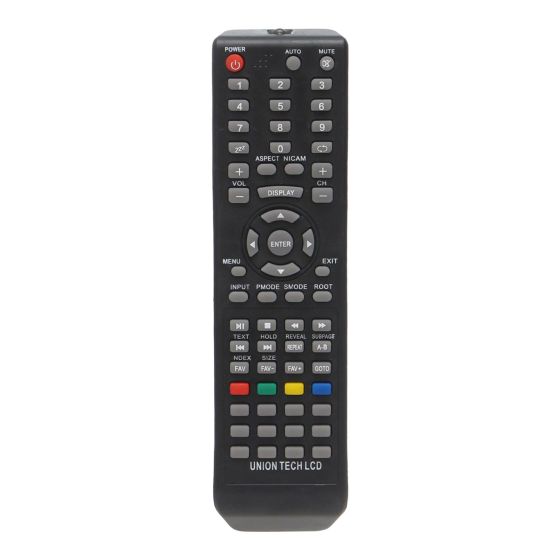 Remote Control for Union Tech TV - Black