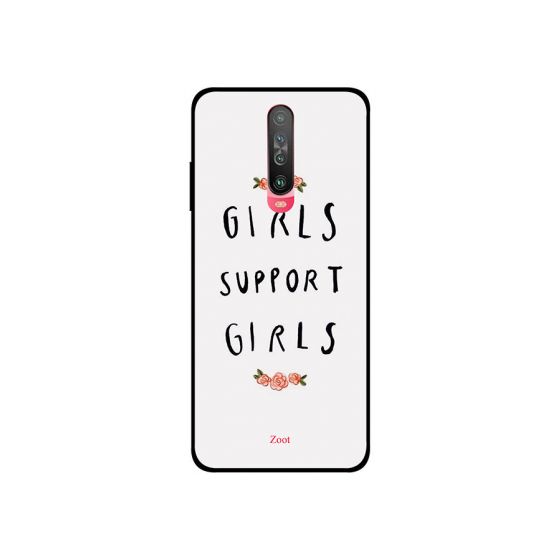 جراب ظهر زوت بطبعة عبارة Girls Support Girls لشاومي بوكو X2