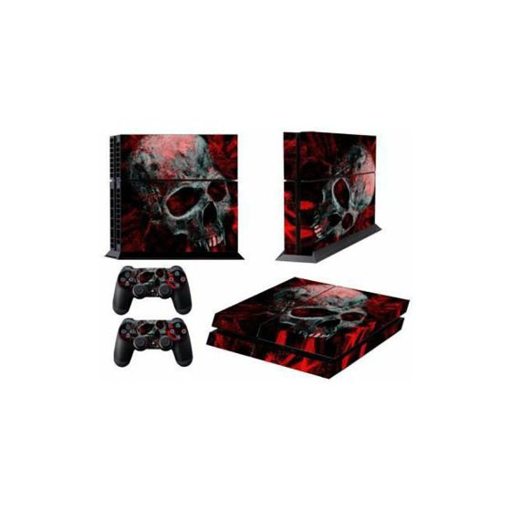 Skull Printed Sticker For PlayStation 4, 3 Pieces - Ps4-175