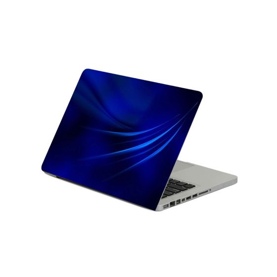 Blue Lines Strokes Printed Laptop Sticker 15 Inch