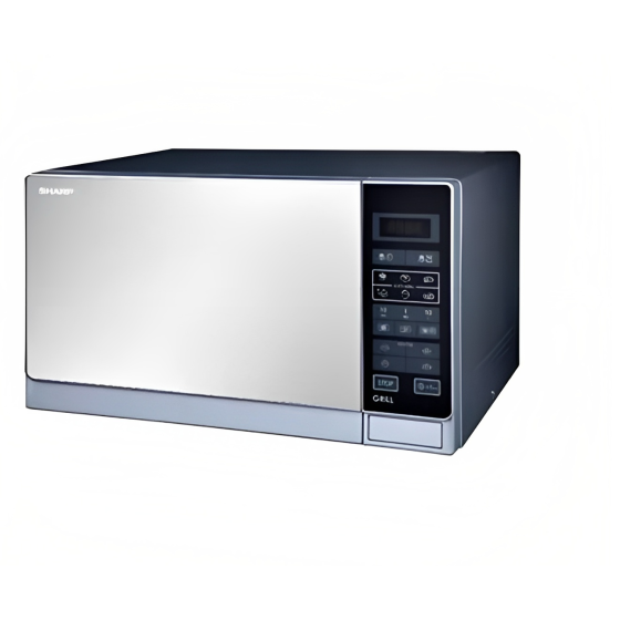 Sharp Microwave with Grill, 25 Liters, 1000 Watt, Silver - R-75MT(S)