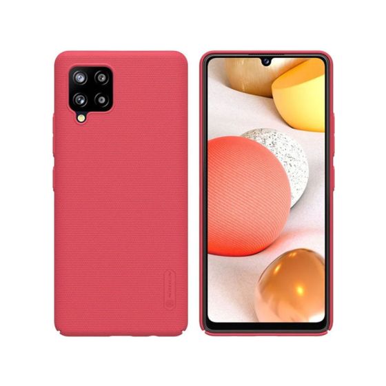 Nilkin Super forsted Shield Back Cover for Samsung Galaxy A42 5G - Red