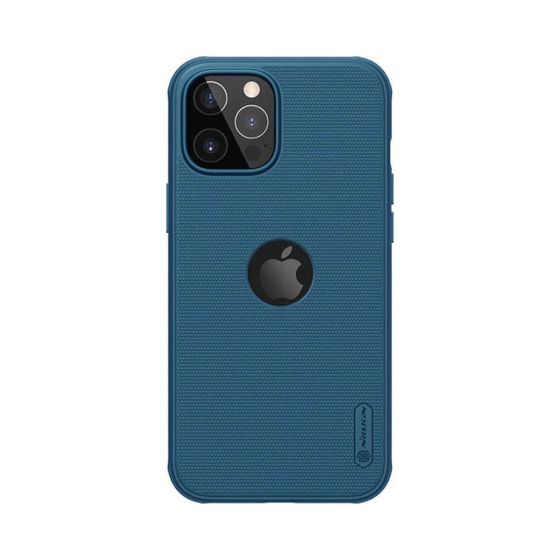 Nilkin Super forsted Shield Back Cover for iPhone 12 and 12 Pro - Blue