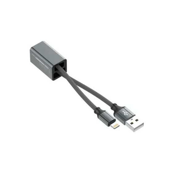 Ldnio Lightning Cable with Keychain, 25 Cm, Black - LC98