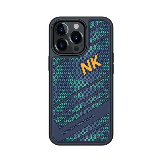 Nilkin Striker Back Cover for iPhone 13 Pro - Blue and Green