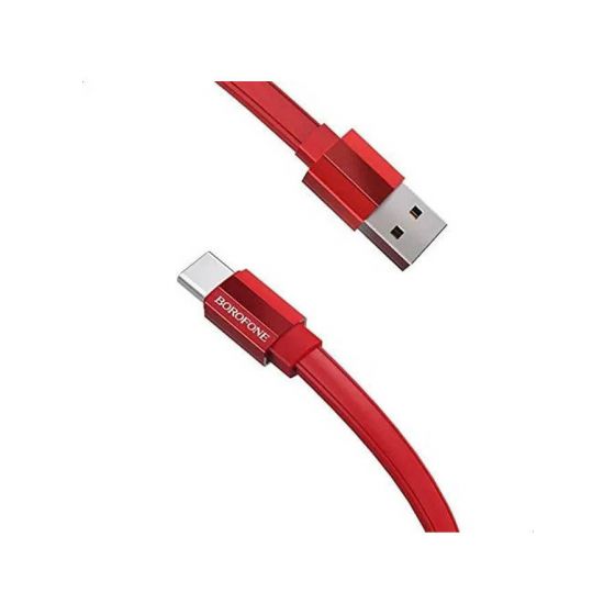 Borofone Type-C Charging Cable, 1.2 M, Red - BU8