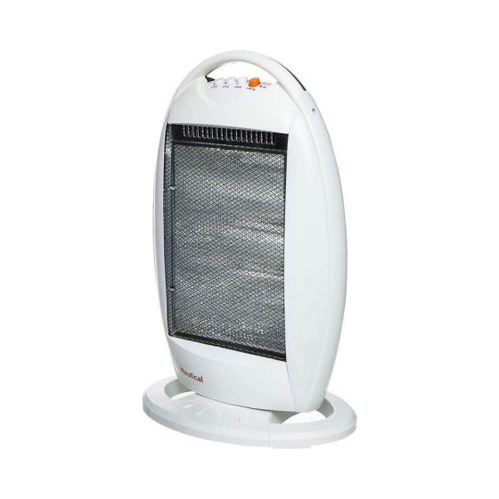 Nautical Halogen Heater, 3 Candles, 1200 Watt, White - Nsb-Ln120H