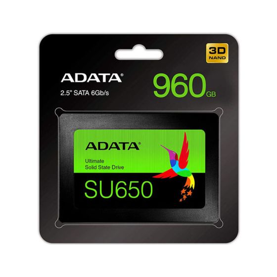 هار SSD ايه داتا اولتيميت Su650، سعة 960 جيجا - اسود