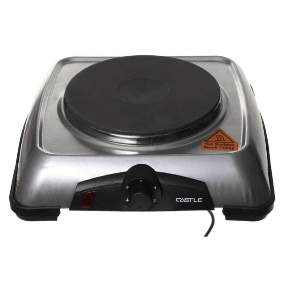 سطح تسخين كهربائي كاسيل، 1000 وات، فضي - EC1020