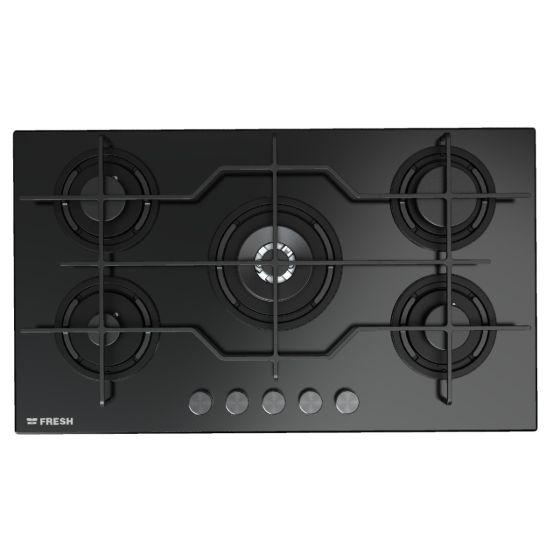 Fresh Gas Built-In Hob, 5 Burners, Grey - 9623