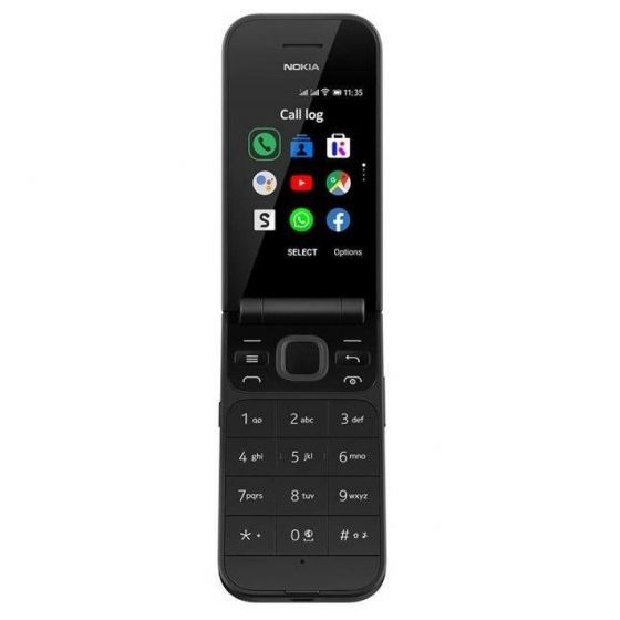 Nokia 2720 Flip Dual Sim, 4GB, 512MB RAM, 4G LTE - Black