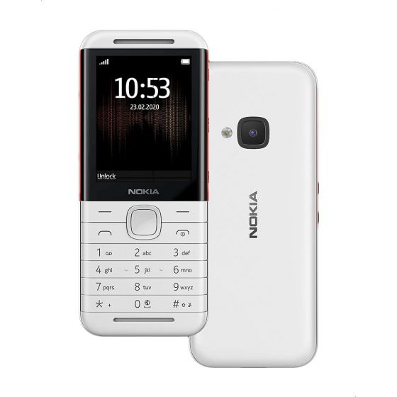 Nokia 5310 Dual Sim, 16MB, 8MB RAM, 4G LTE - White-Red